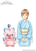 Sora and Piyomon Kizuna Shikishi.jpg
